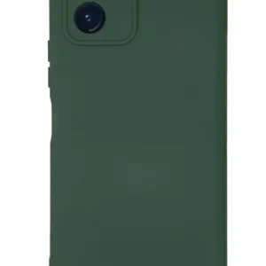 Newface Vivo Y15s Kılıf Nano İçi Kadife Silikon - Koyu Yeşil