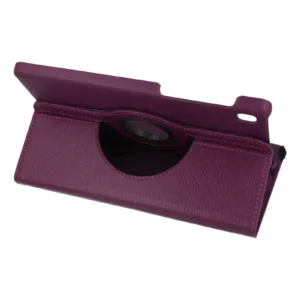 Newface Samsung Galaxy T220 Tab A7 Lite 8.7 Kılıf 360 Tablet Deri Kılıf - Mürdüm