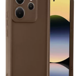Newface Xiaomi Redmi Note 14 4g Kılıf Viera Silikon - Kahverengi