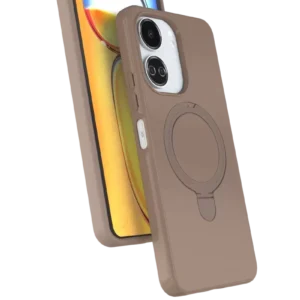 Newface Xiaomi Redmi 13c Regal Magsafe Standlı Kapak - Çöl Titanyum