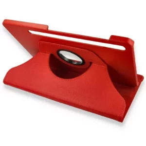 Newface Samsung Galaxy X800 Tab S8 Plus 12.4 Kılıf 360 Tablet Deri Kılıf - Kırmızı