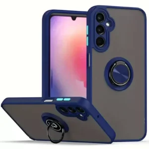 Newface Samsung Galaxy A17 5g Montreal Yüzüklü Silikon Kapak - Lacivert