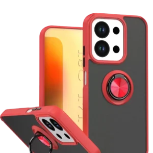 Newface Xiaomi Redmi 15c 4g Montreal Yüzüklü Silikon Kapak - Kırmızı