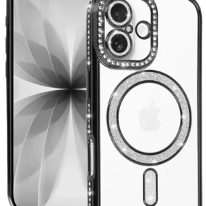 Newface Apple İphone 17 Joke Simli Magneticsafe Kılıf - Siyah