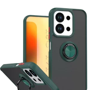 Newface Xiaomi Redmi 15c 4g Montreal Yüzüklü Silikon Kapak - Yeşil