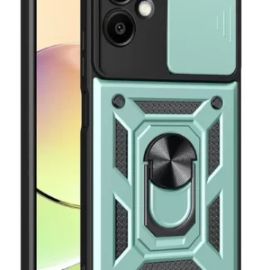 Newface Samsung Galaxy A07 4g Pars Lens Yüzüklü Silikon - Yeşil