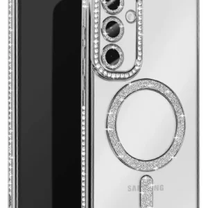 Newface Samsung Galaxy A25 5g Joke Simli Magneticsafe Kılıf - Gümüş