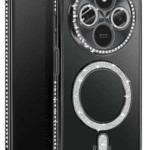 Newface Xiaomi Redmi 14c Joke Simli Magneticsafe Kılıf - Siyah