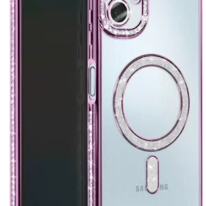 Newface Samsung Galaxy A06 Joke Simli Magneticsafe Kılıf - Derin Mor