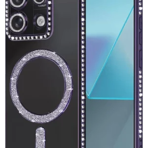 Newface Xiaomi Redmi 13c Joke Simli Magneticsafe Kılıf - Derin Mor