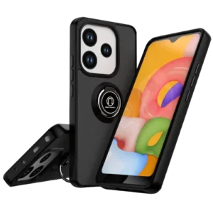 Newface Xiaomi Redmi Note 14 4g Montreal Yüzüklü Silikon Kapak - Siyah