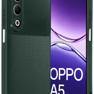 Newface Oppo A5 4g Auto Focus Karbon Kapak - Koyu Yeşil