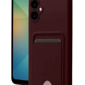 Newface Samsung Galaxy A07 4g Kelvin Kartvizitli Silikon - Bordo