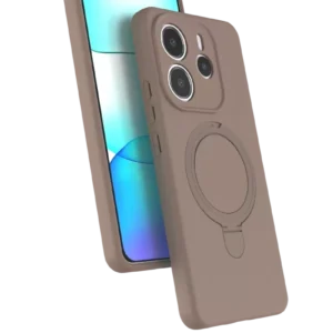 Newface Xiaomi Redmi Note 14 4g Regal Magsafe Standlı Kapak - Çöl Titanyum