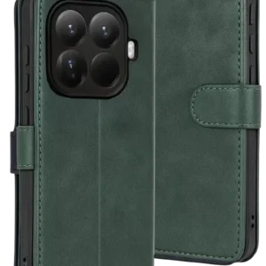 Newface Xiaomi Mi 15t Pro Trend S Plus Kapaklı Kılıf - Yeşil