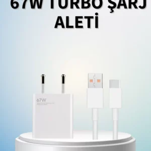 67 Watt Güçlü Şarj Aleti Samsung S23 Ultra S24 Uyumlu