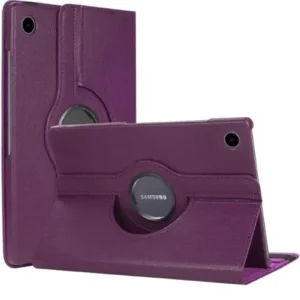 Newface Samsung Galaxy Tab A11 360 Tablet Deri Kılıf - Mürdüm