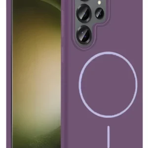 Joko Samsung Galaxy S23 Ultra Broş Magsafe Kapak - Mor