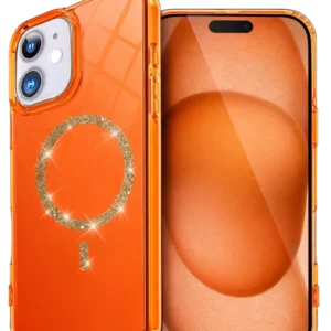 Newface Apple İphone 11 Live Diamond Magsafe Kapak - Turuncu