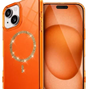 Newface Apple İphone 14 Live Diamond Magsafe Kapak - Turuncu