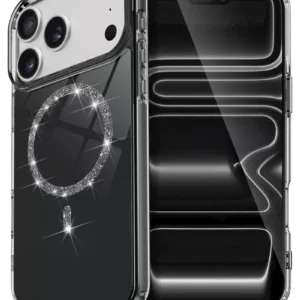 Newface Apple İphone 17 Pro Live Diamond Magsafe Kapak - Siyah