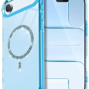 Newface Apple İphone 17 Air Live Diamond Magsafe Kapak - Mavi