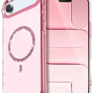 Newface Apple İphone 17 Air Live Diamond Magsafe Kapak - Pembe