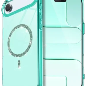 Newface Apple İphone 17 Air Live Diamond Magsafe Kapak - Yeşil