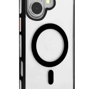 Joko İphone 16 Gleam Pc Sert Magsafe Kılıf - Şeffaf-siyah