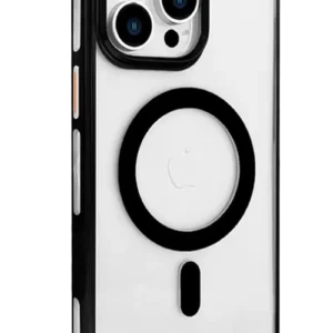 Joko İphone 15 Pro Max Gleam Pc Sert Magsafe Kılıf - Şeffaf-siyah