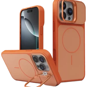 Joko Apple İphone 16 Pro Max Pale Magsafe Standlı Kapak - Turuncu