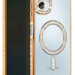 Newface Samsung Galaxy A07 4g Joke Simli Magneticsafe Kılıf - Gold