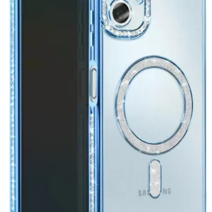 Newface Samsung Galaxy A07 4g Joke Simli Magneticsafe Kılıf - Mavi