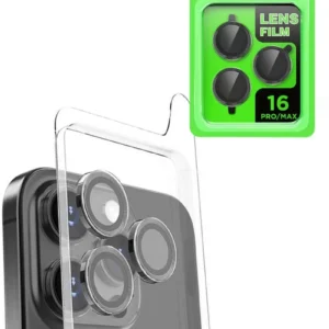 Newface İphone 16 Pro Max Raze Metal Kamera Lens - Siyah