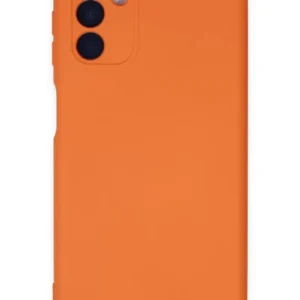 Newface Samsung Galaxy A24 4g Kılıf Nano İçi Kadife Silikon - Turuncu