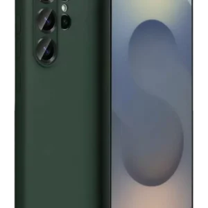 Newface Samsung Galaxy S26 Ultra Nano İçi Kadife Silikon - Koyu Yeşil