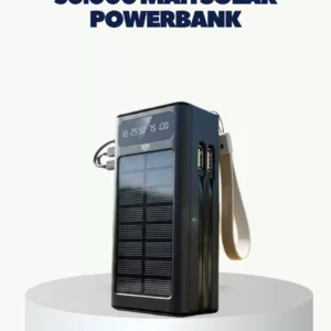 Led Aydınlatmalı Güneş Panelli Powerbank Seyahat Ve Kamp İçin