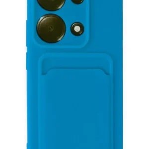 Newface Xiaomi Redmi Note 13 Pro 4g Kılıf Kelvin Kartvizitli Silikon - Mavi
