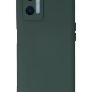 Newface Oppo A96 Kılıf Nano İçi Kadife Silikon - Koyu Yeşil