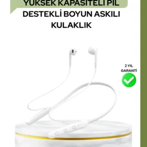 100 Saat Pil Ömrü Boyun Askılı Bluetooth Kablosuz Kulaklık