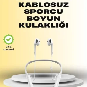Yüksek Kapasiteli Pil Destekli Boyun Askılı Kulaklık – 100 Saat Dayanıklı