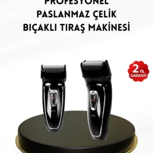 Uzun Pil Ömürlü Şarjlı Tıraş Makinesi – Hızlı Şarj, Ergonomik Tasarım, Çok Yönlü Kullanım