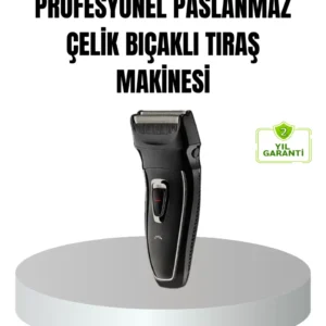 Profesyonel Şarjlı Saç Ve Sakal Tıraş Makinesi – Çelik Bıçaklı, Ayarlanabilir Başlıklı, Kablosuz