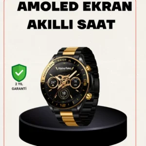 Amoled Akıllı Saat Manyetik Şarj Gps Destekli Spor Ve Günlük Kullanım