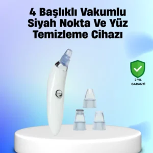 Vakum Teknolojili Siyah Nokta Temizleyici Cihaz – 4 Farklı Başlık Ve Derinlemesine Gözenek Temizliği