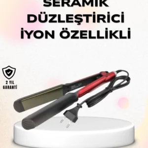 Profesyonel Titanyum Saç Düzleştirici – Ayarlanabilir Isı Ve Hızlı Isınma Özellikli