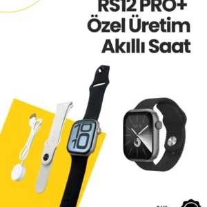 Rs12 Pro+ 2025 Serisi Özel Üretim Full Ekranlı Akıllı Saat – Nabız Ve Uyku Takibi, Bluetooth Arama, Garantili, Güçlü Batarya
