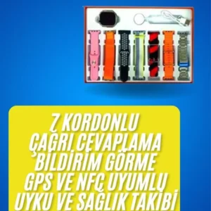 Akıllı Saat Çağrı Cevaplayabilen Unısex 7 Kordonlu Müzik Dinleme