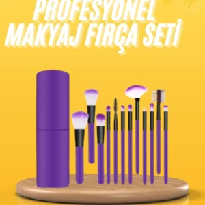 12 Parça Makyaj Fırçası Yumuşak Kıllı Profesyonel Fırça Seti Yüksek Kaliteli Pürüzsüz