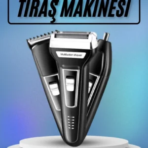 Kulak Burun Kıl Kesme Ense Yanak Tıraş Seti 3 Başlıklı Profesyonel